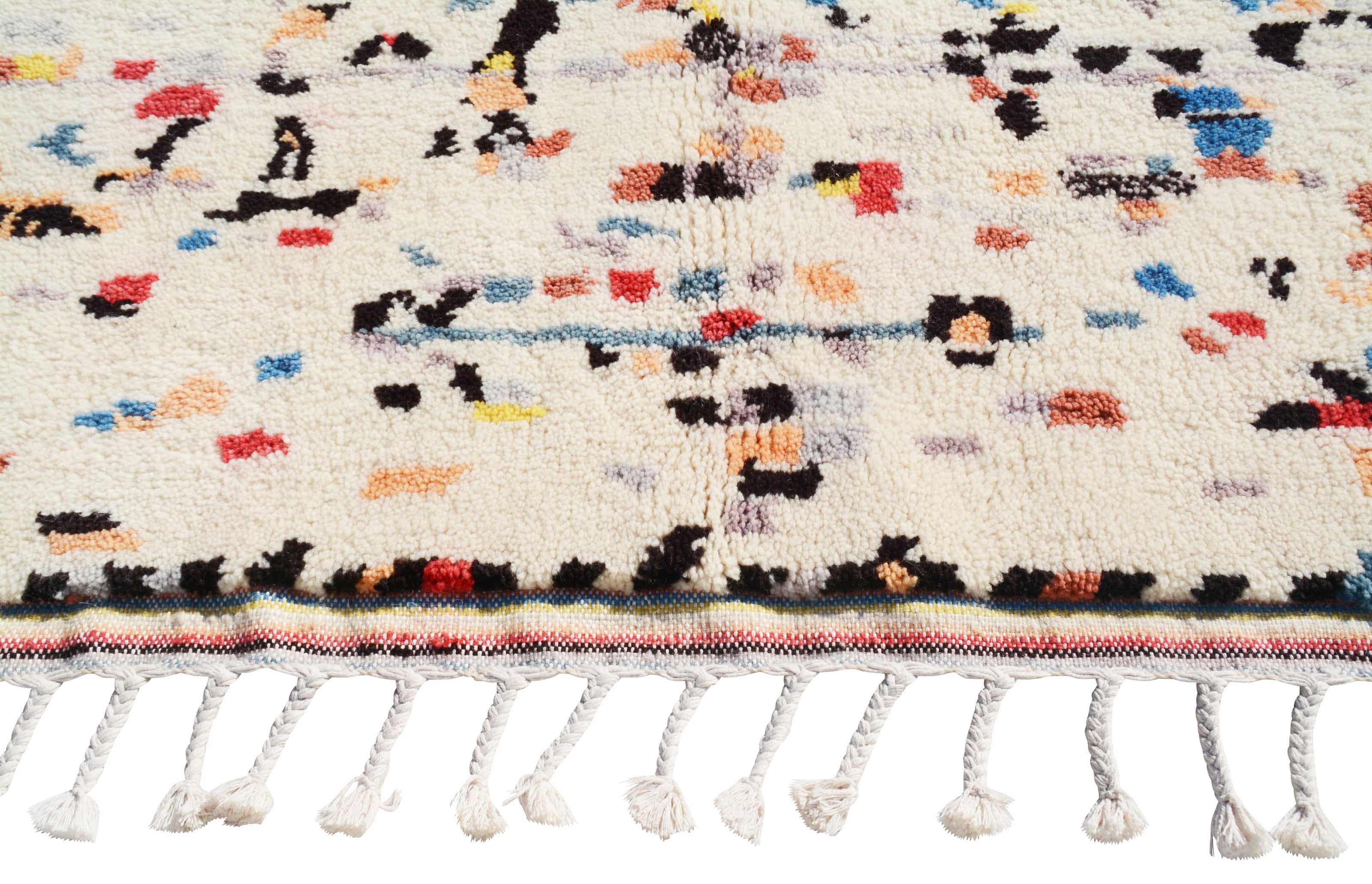 Blake (5'1" x 8'2") - Abstract Multicolor Confetti & Sketch Azilal Rug - Image 3