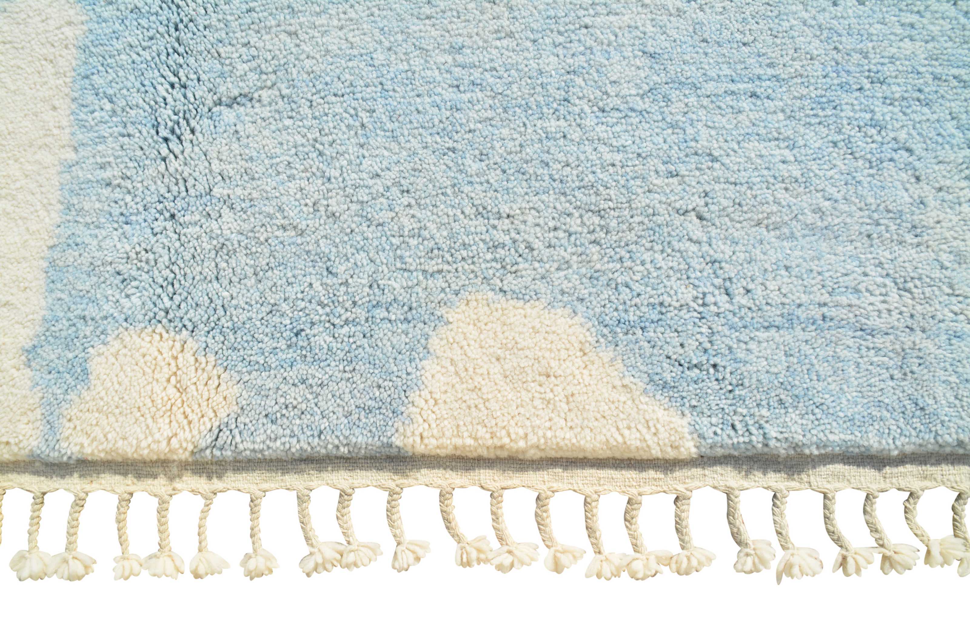 Blue Lips | Bespoke Coastal Abstract Azilal Rug - Image 2