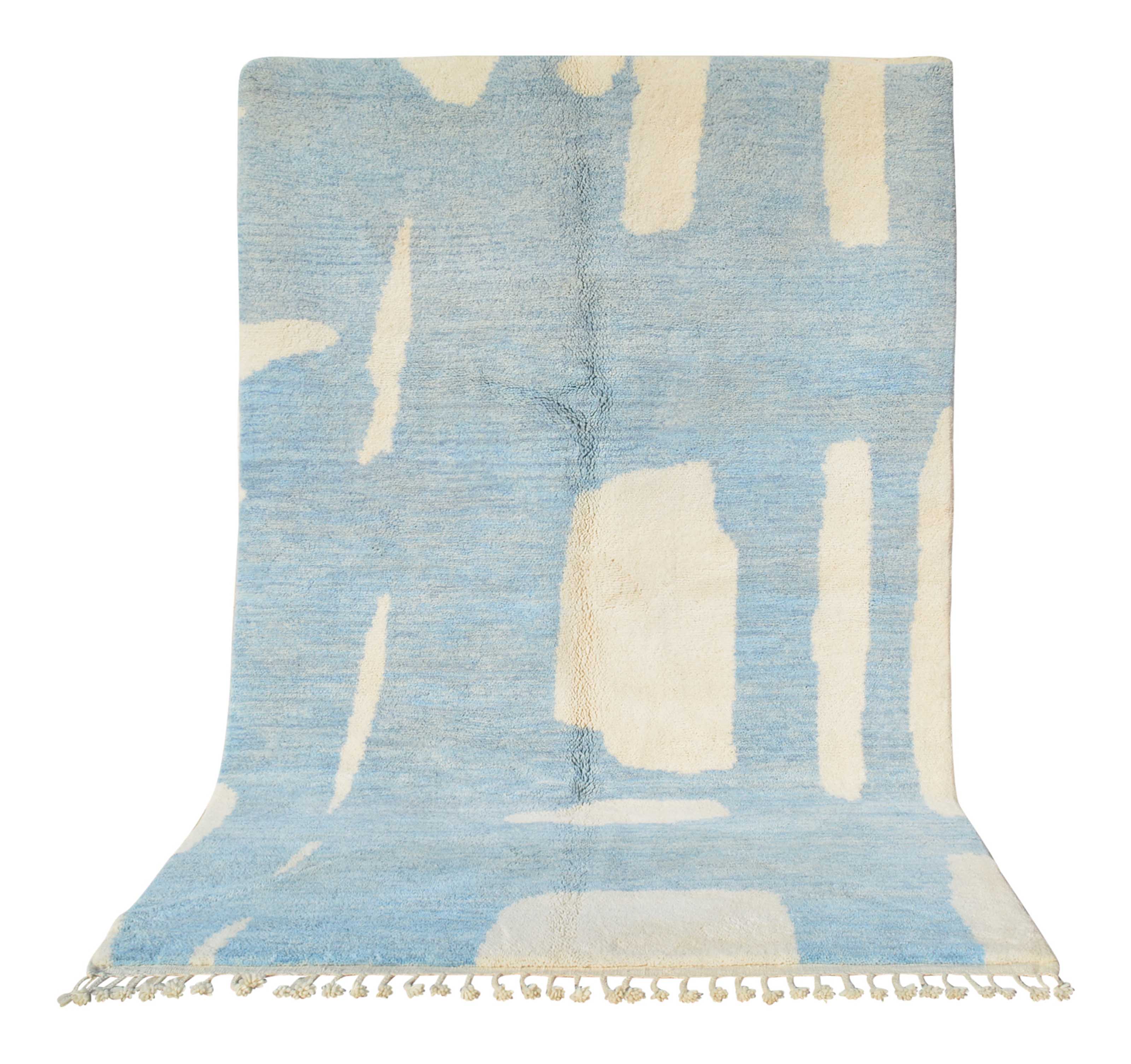 Blue Lips | Bespoke Coastal Abstract Azilal Rug - Image 6