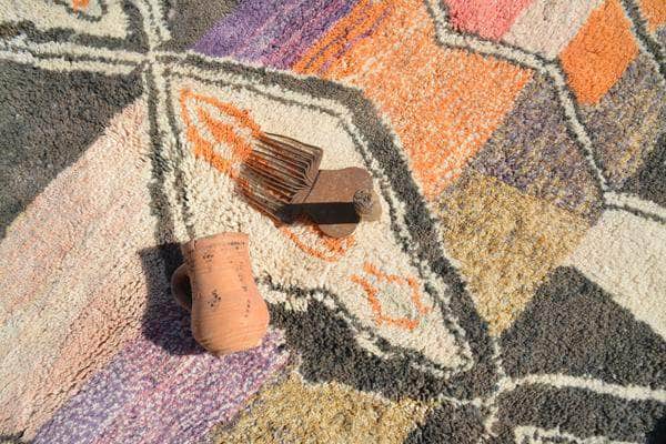 Dreamscape (5'4" x 7'4") - Vibrant Multi-Pattern Abstract Azilal Rug - Image 2
