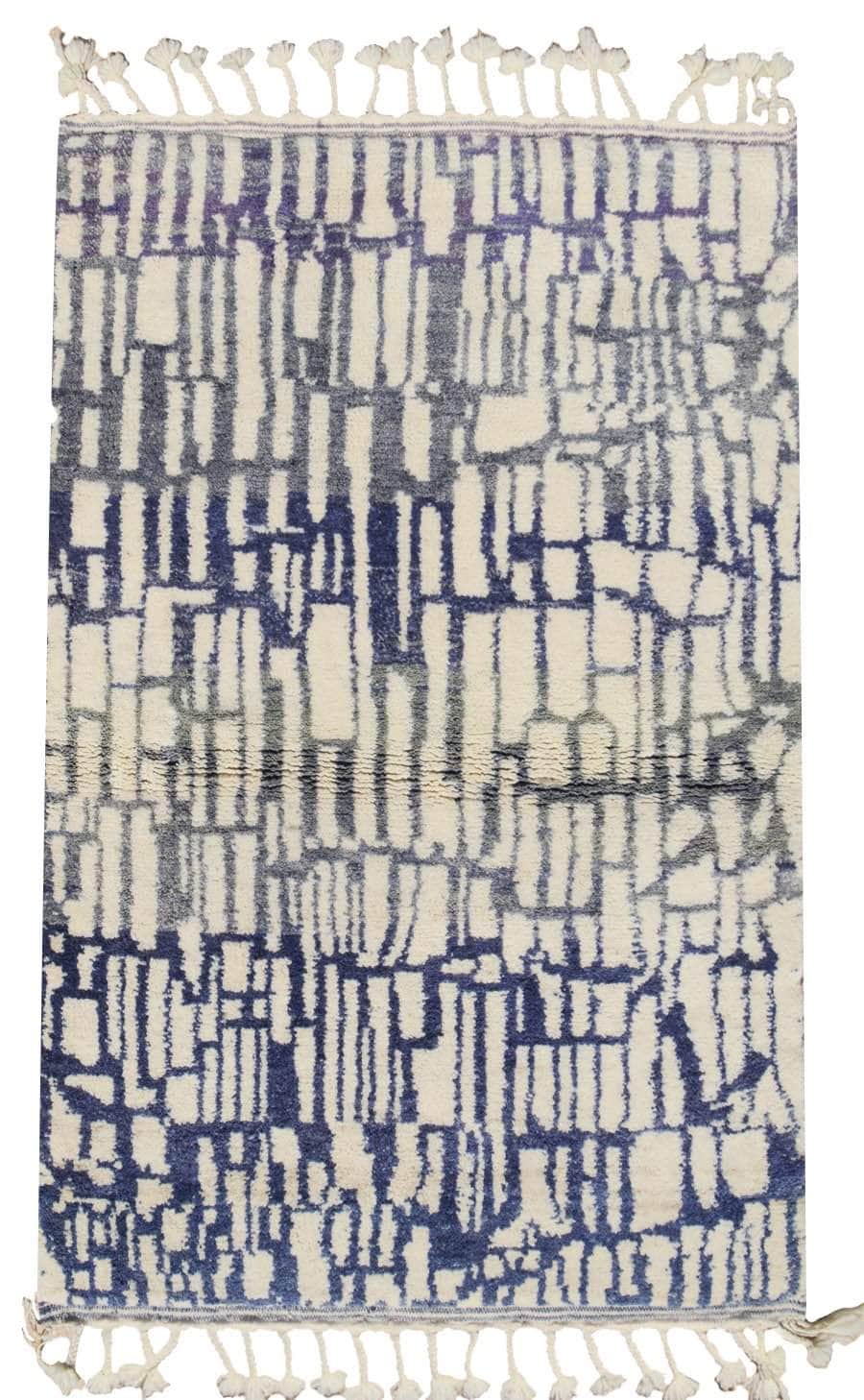 Elemental (4' x 6') - Deep Amethyst Moroccan Azilal Wool Rug