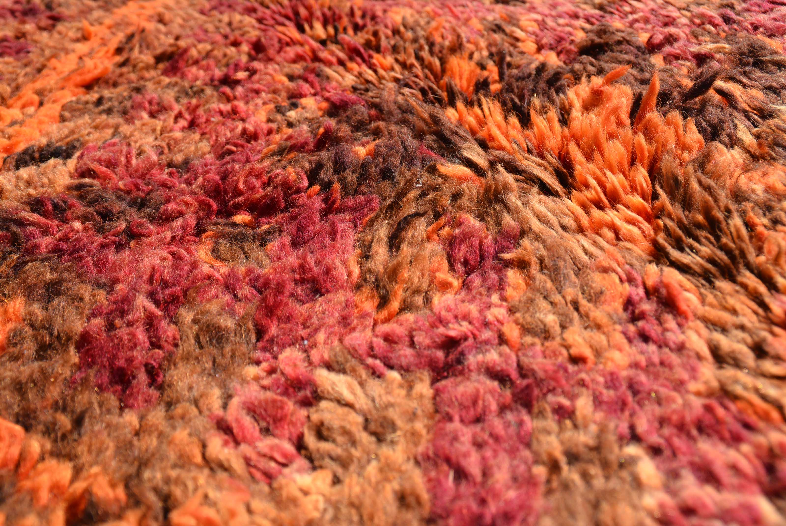 Forest Fire (6'5" x 11'8") – Vintage Geometric Boujaad Area Rug - Image 3