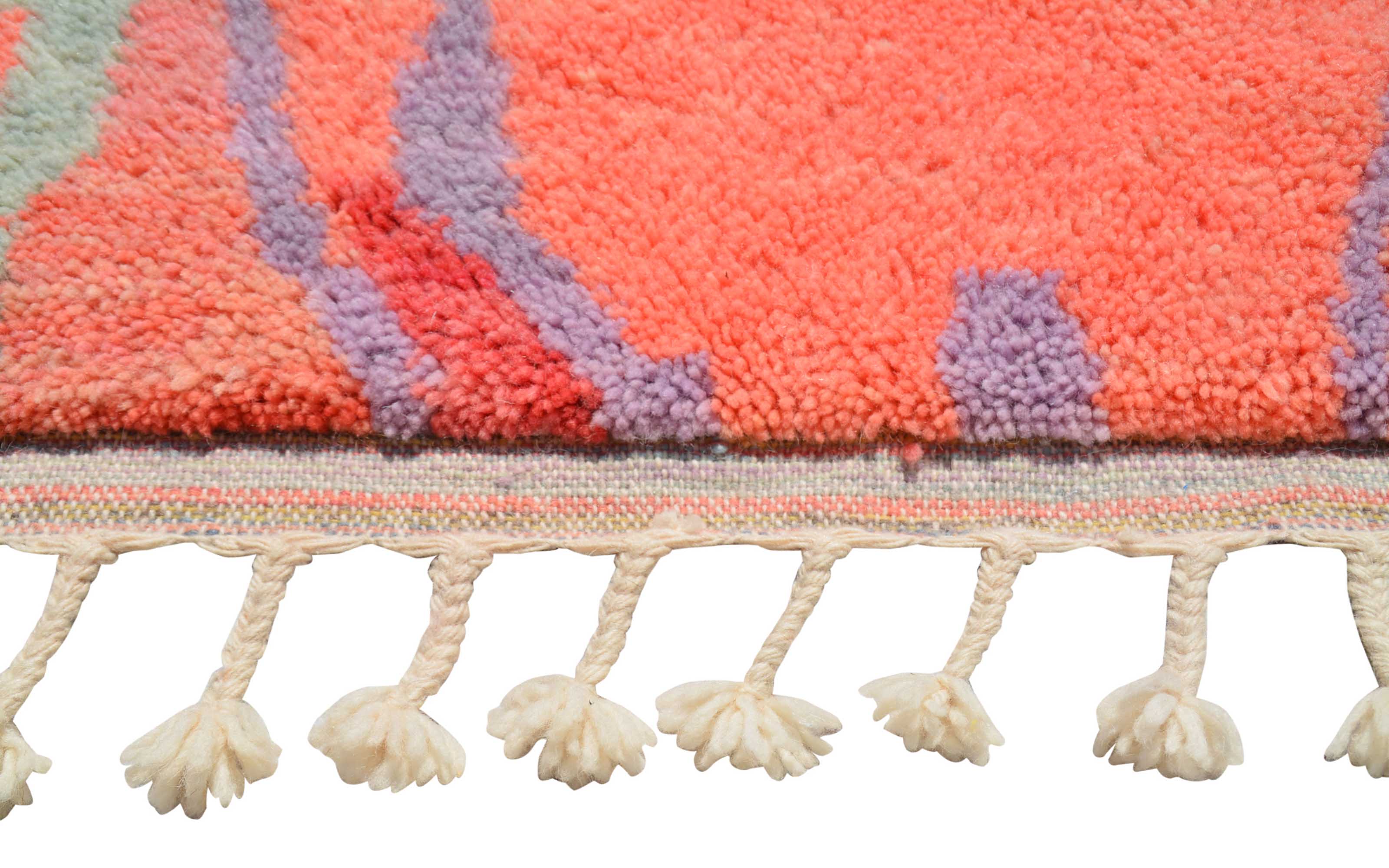 Harper (4'0" x 6'0") - Abstract Multicolor Medallion Berber Rug - Image 3