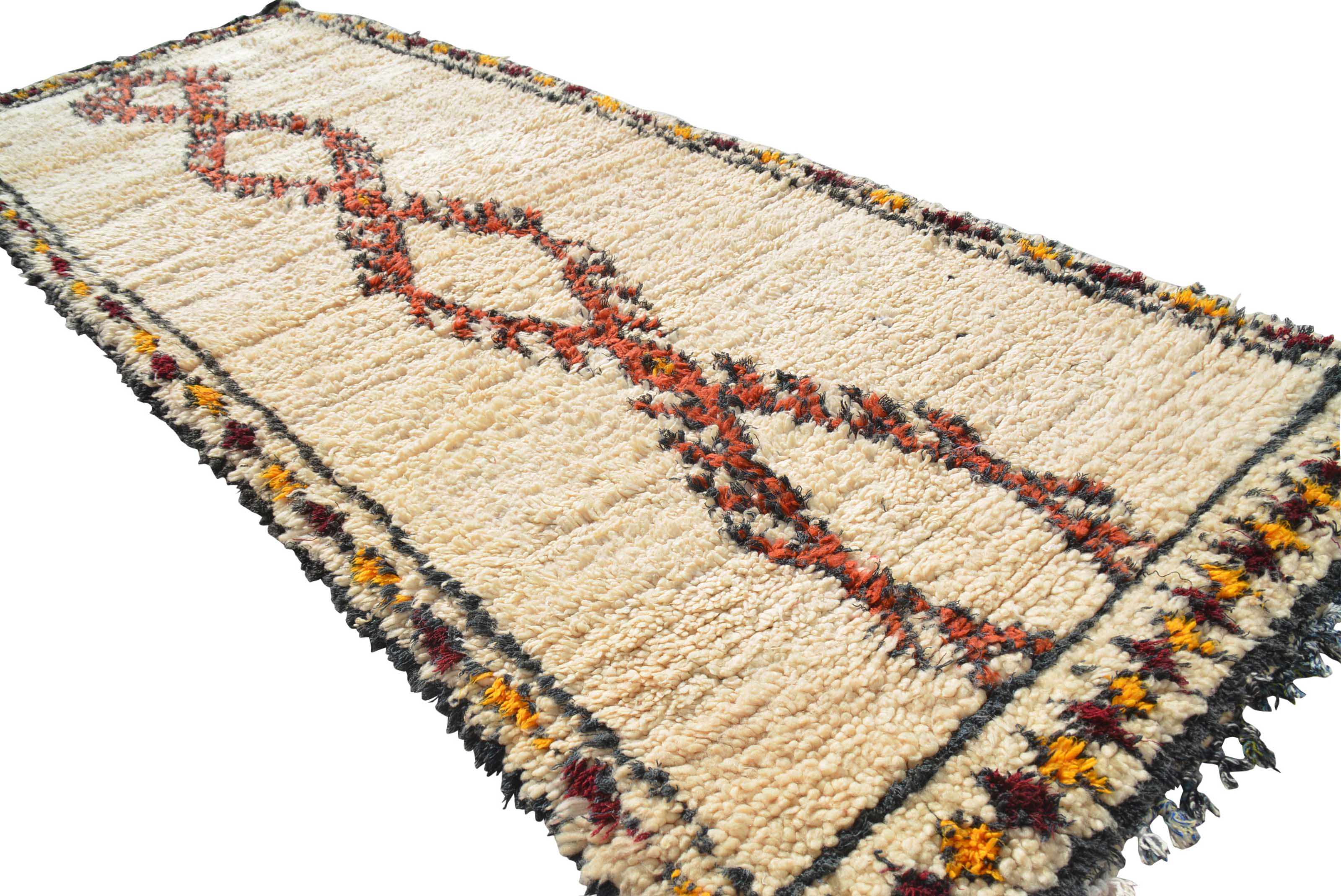 Home Grown (3'3" x 8'8") – Vintage Fox Brown Diamond Beni Ourain Moroccan Runner - Image 5