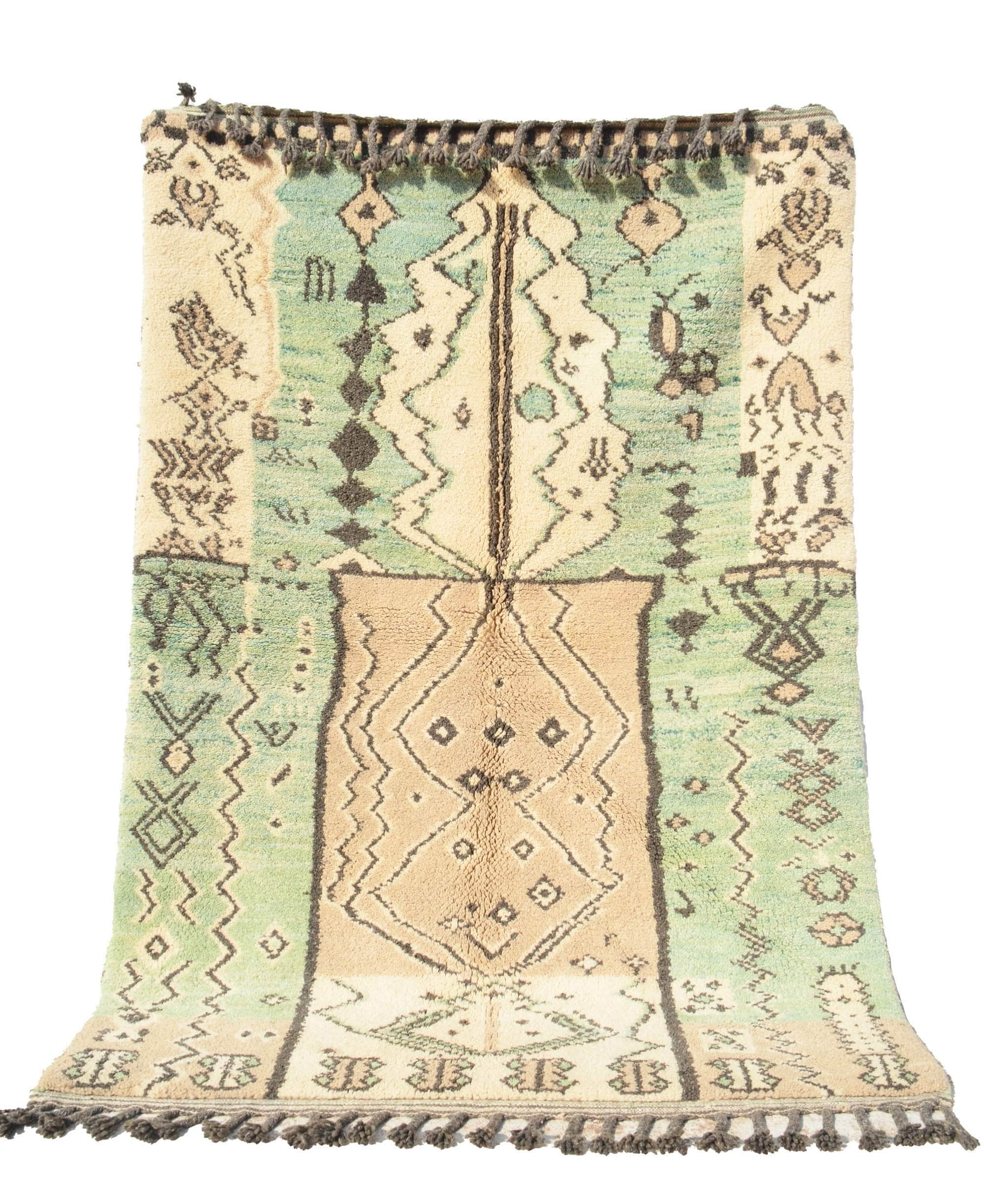 Identity (5' x 7'2") - Intricate Geometric Tribal Azilal Rug - Image 5
