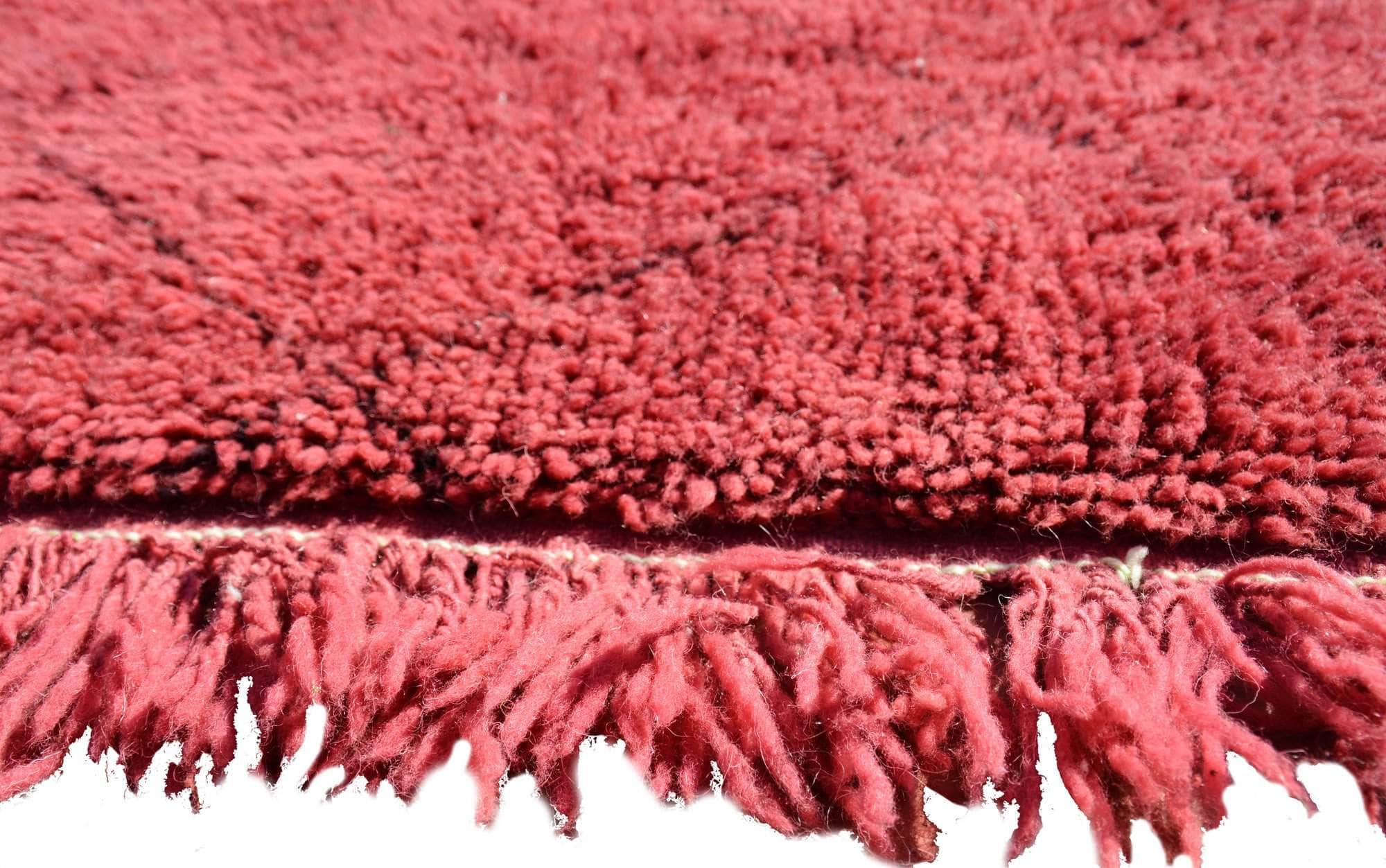 In Time (2'11" x 4'9") - Minimalist Terracotta Red Beni Ourain Rug - Image 3