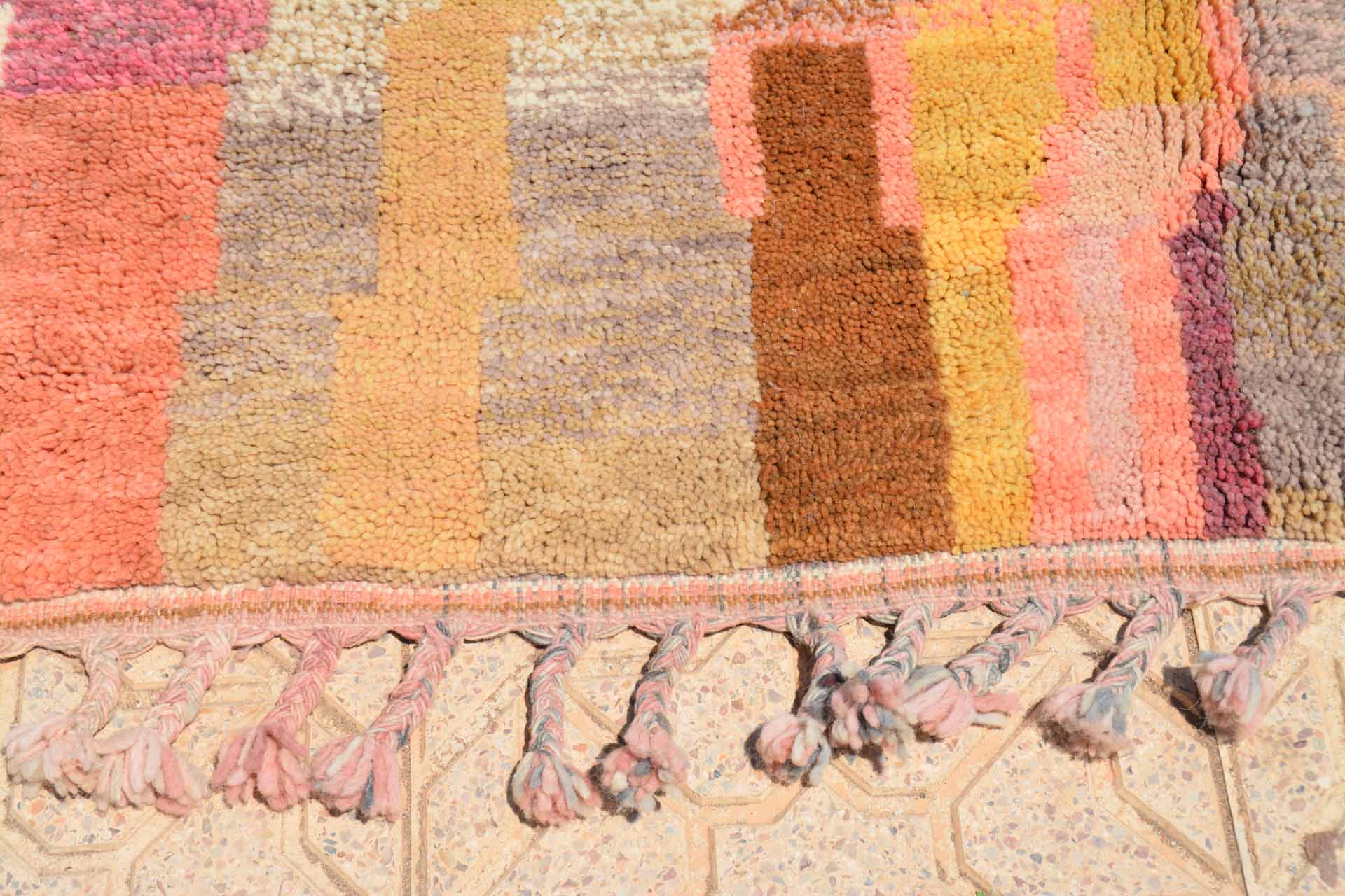 Like Gold | Bespoke Sunset & Plum Abstract Azilal Rug - Image 3