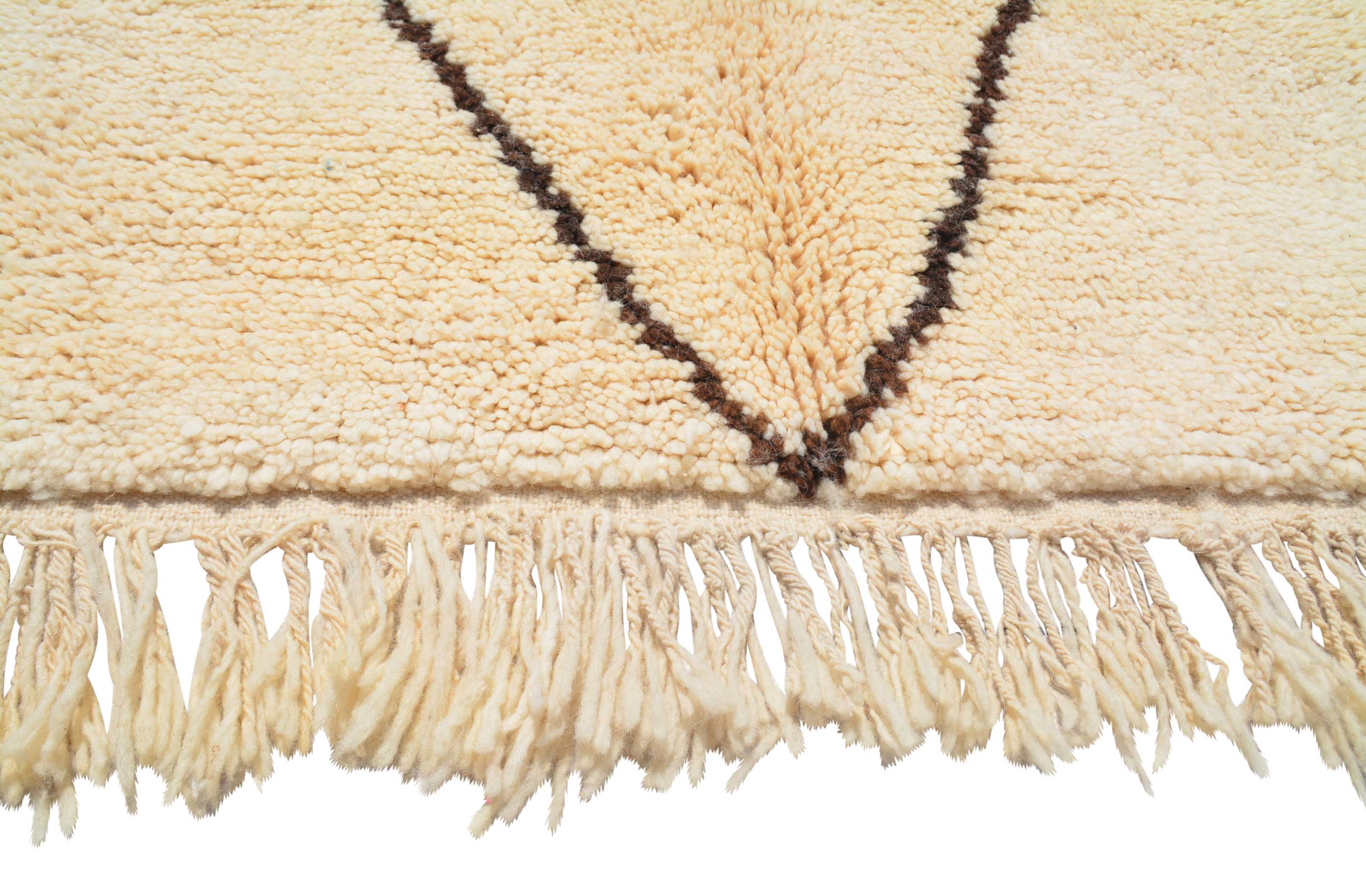 Like That (5'6" x 6'4") - Minimalist Large Diamond Beni Ourain Rug - Image 3