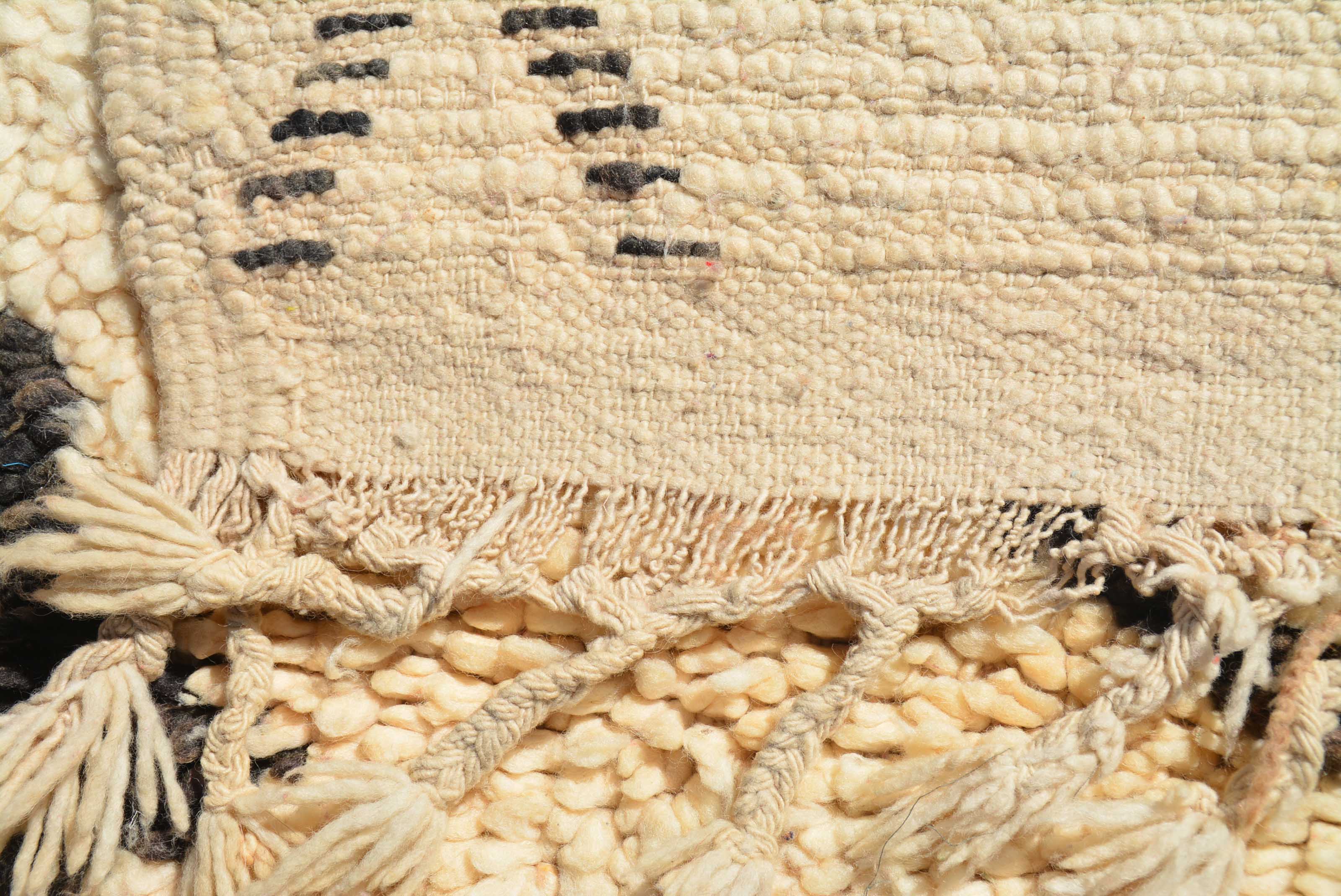 Love Affair (6' x 7'8") – Vintage Minimalist Beni Ourain Area Rug - Image 5