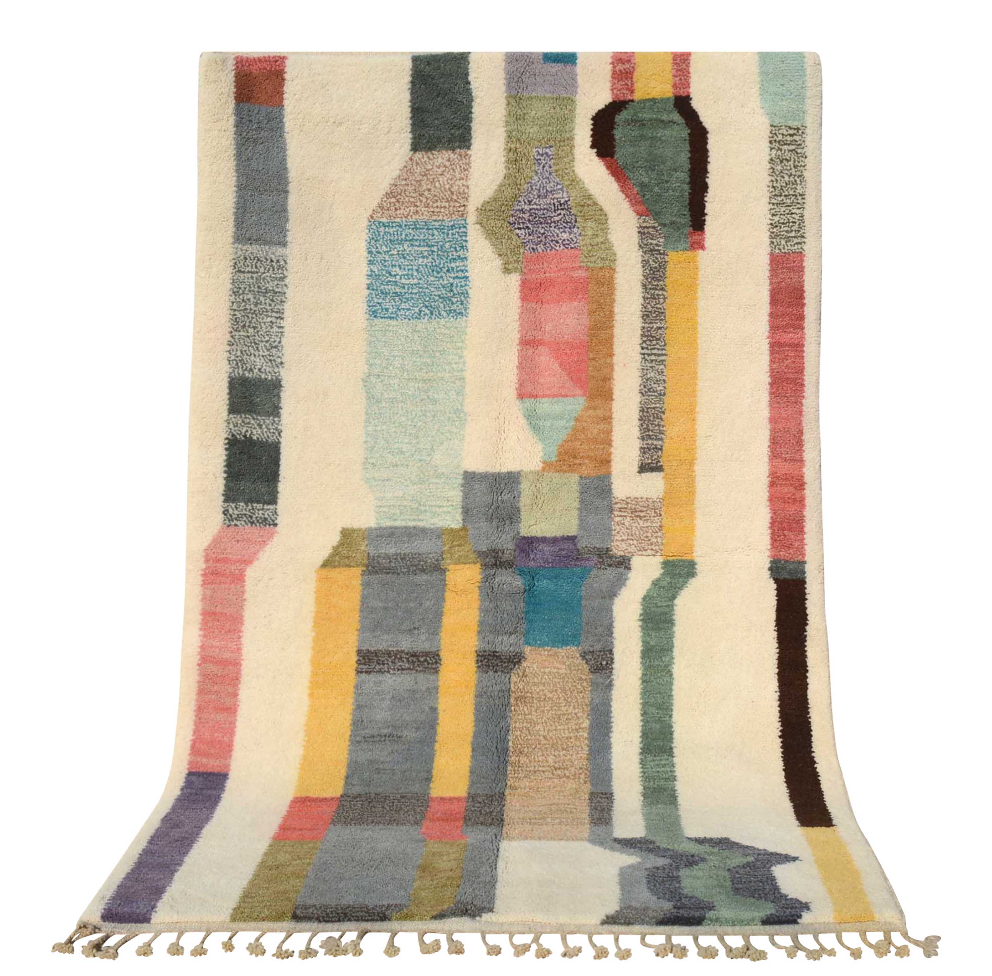 Moonstone Bloom | Bespoke Perla Abstract Azilal Rug - Image 6