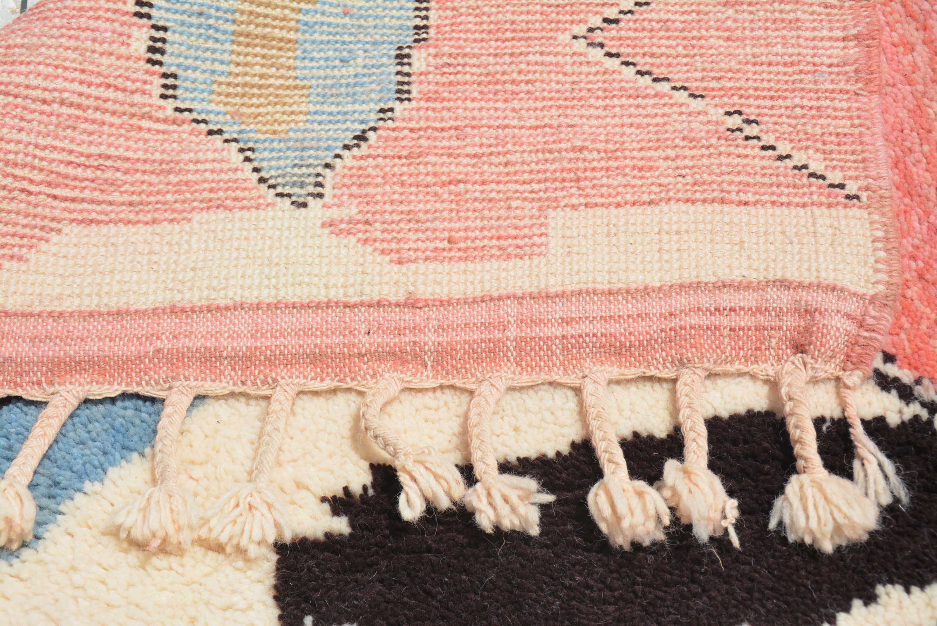 Never Break II (6'0" x 8'10") - Abstract Pink & Black Tribal Totem Azilal Rug - Image 3