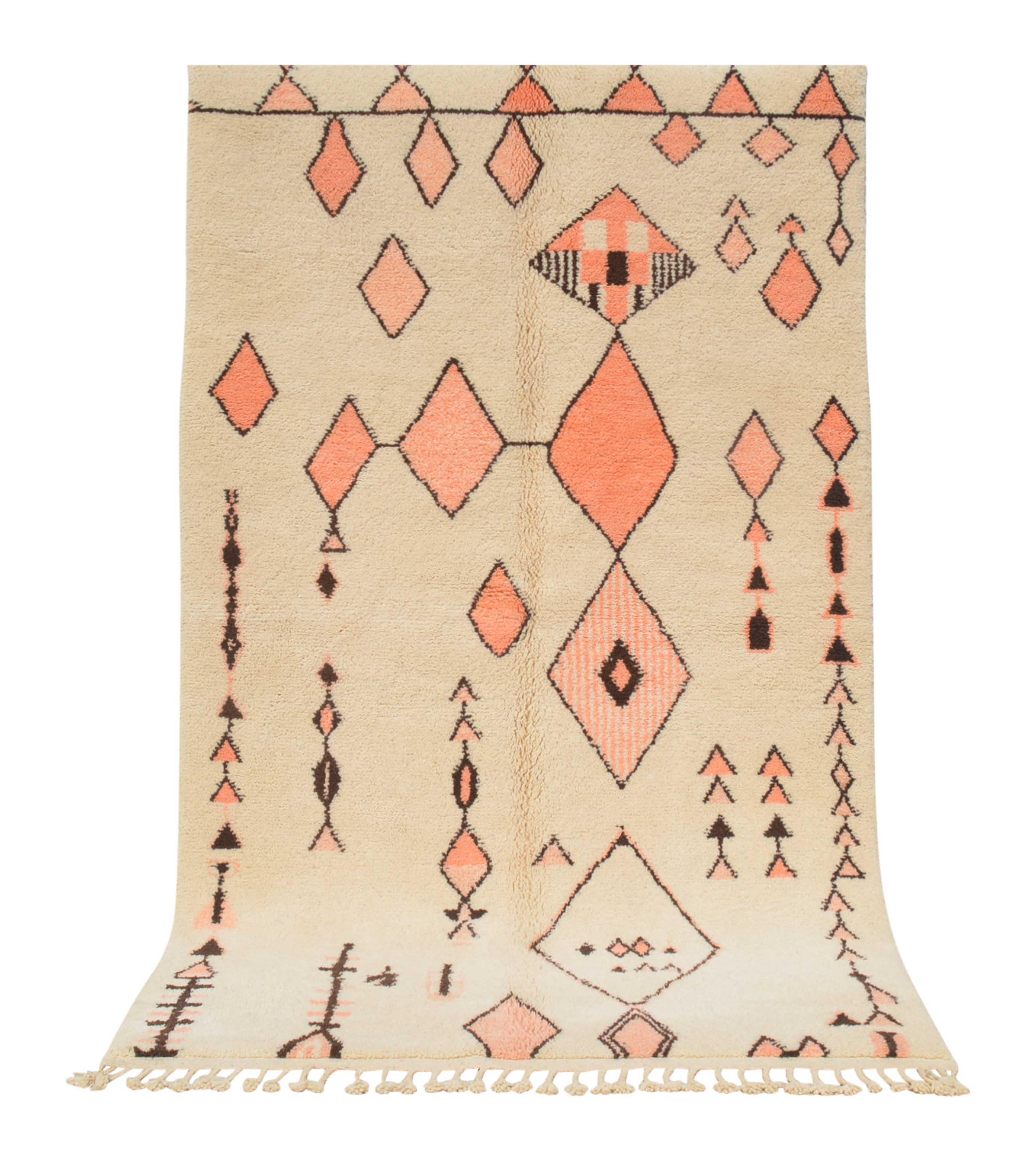 Nomad's Path (5'0" x 7'10") - Tribal Boho Moroccan Area Rug - Hand-Knotted Wool - Image 6
