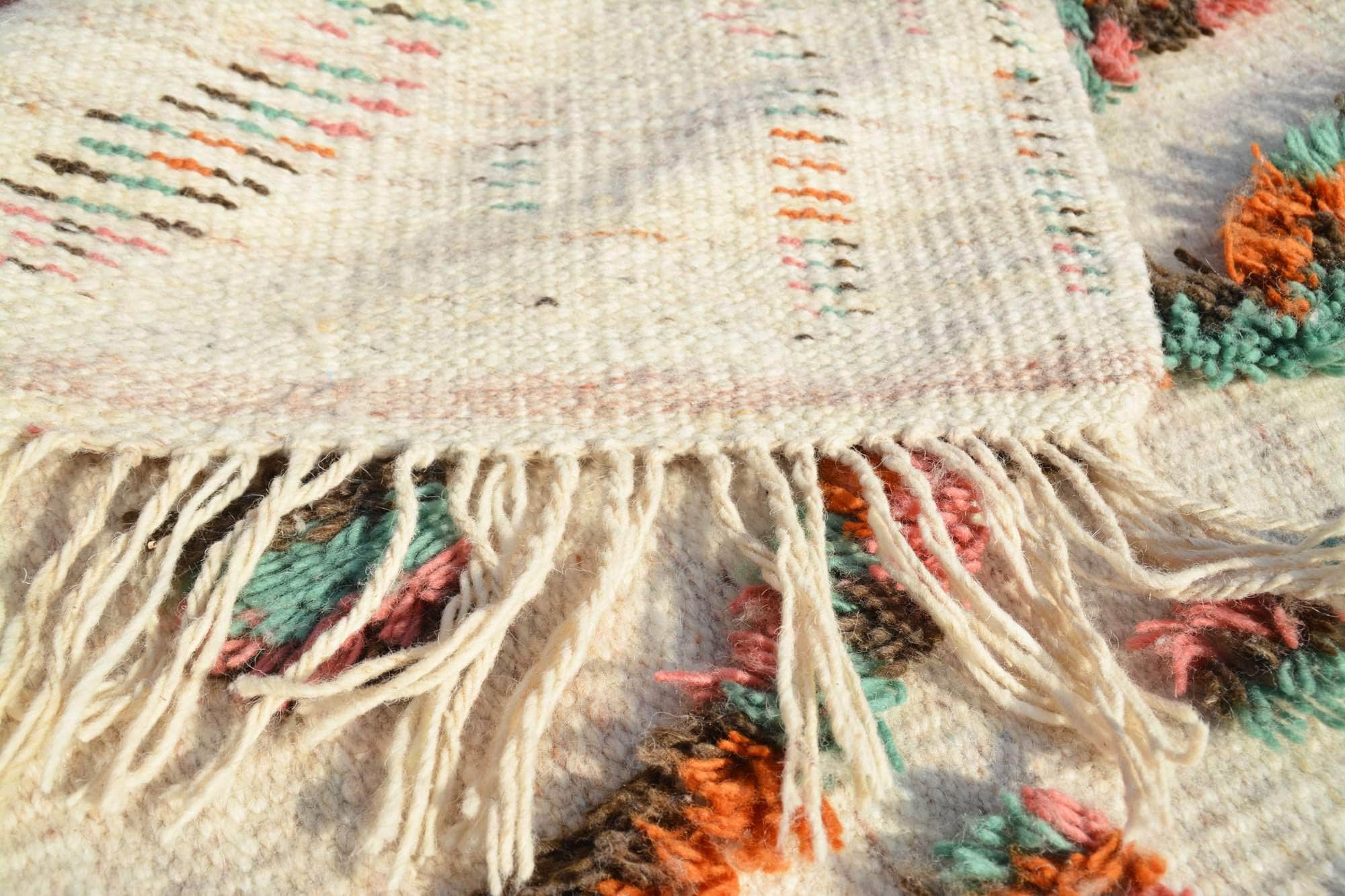Rainbow Highway (2'11" x 5'3") - Multi-Color 3D Raised Pile Moroccan Hanbel Rug - Image 4
