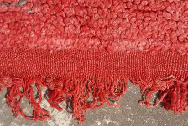 RedSpring (5'5" x 10') – Rare Red Beni Ourain Style Area Rug - Image 3