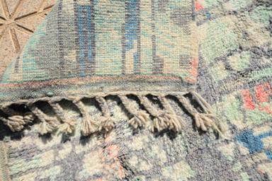Remaining (3'1" x 5'1") - Abstract Watercolor Multi-Color Azilal Rug - Image 4