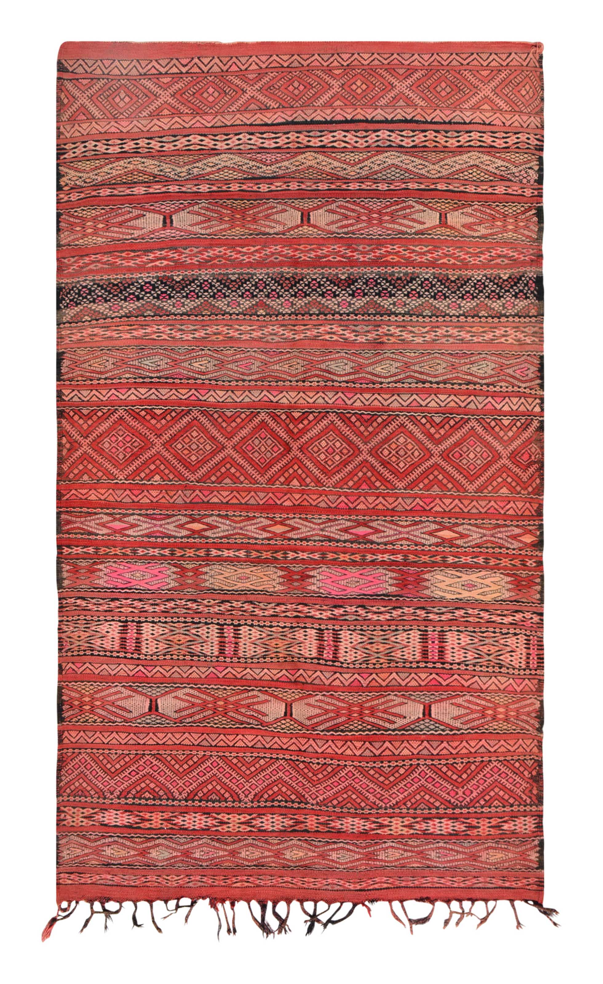 Roo (5'6" x 9'8") – Dense Wool Vintage Moroccan Flatweave Rug