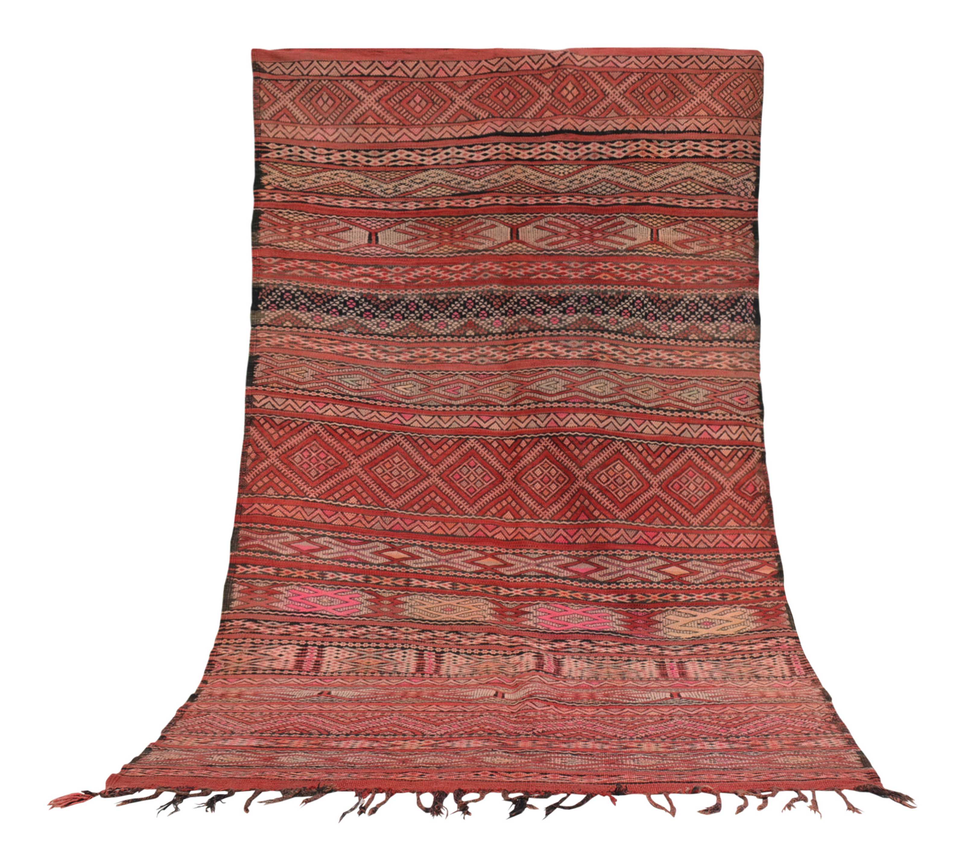 Roo (5'6" x 9'8") – Dense Wool Vintage Moroccan Flatweave Rug - Image 6