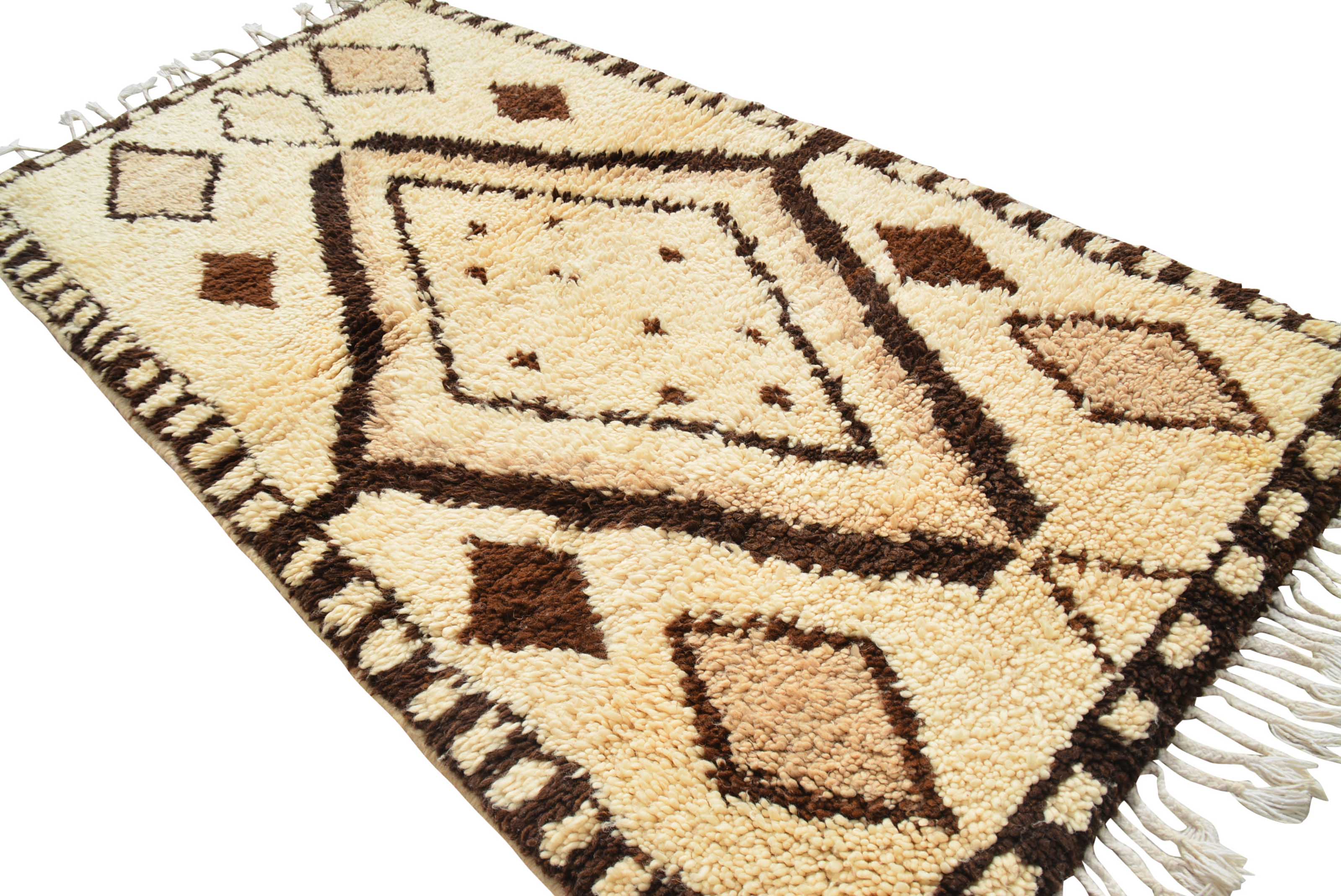 Time Will Tell (2'10" x 5'8") – Vintage Geometric Beni Ourain Accent Rug - Image 5
