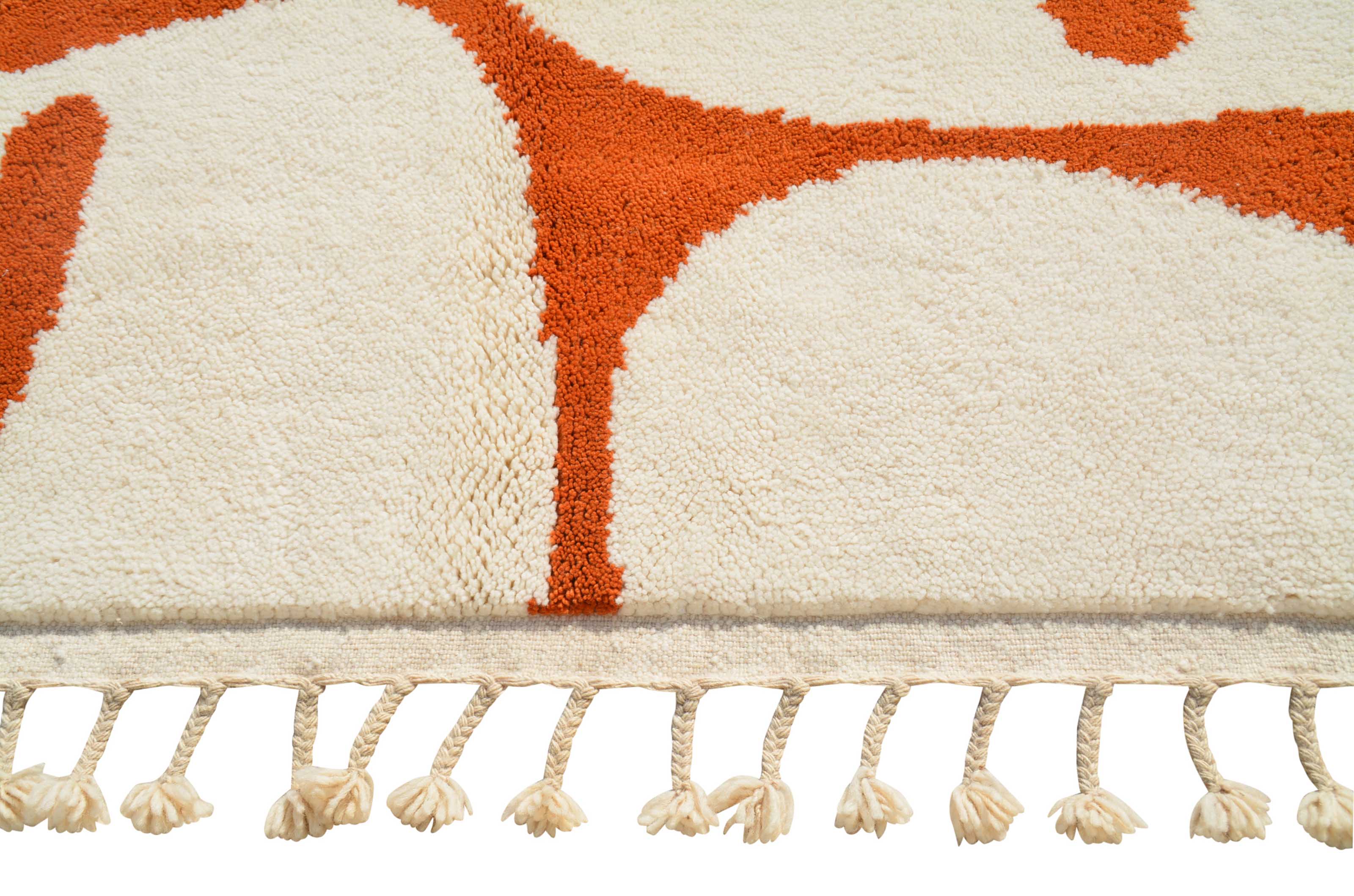 Vesper (8'0" x 10'0") - Honey Gold Lattice Area Rug - Hand-Knotted Wool - Image 3