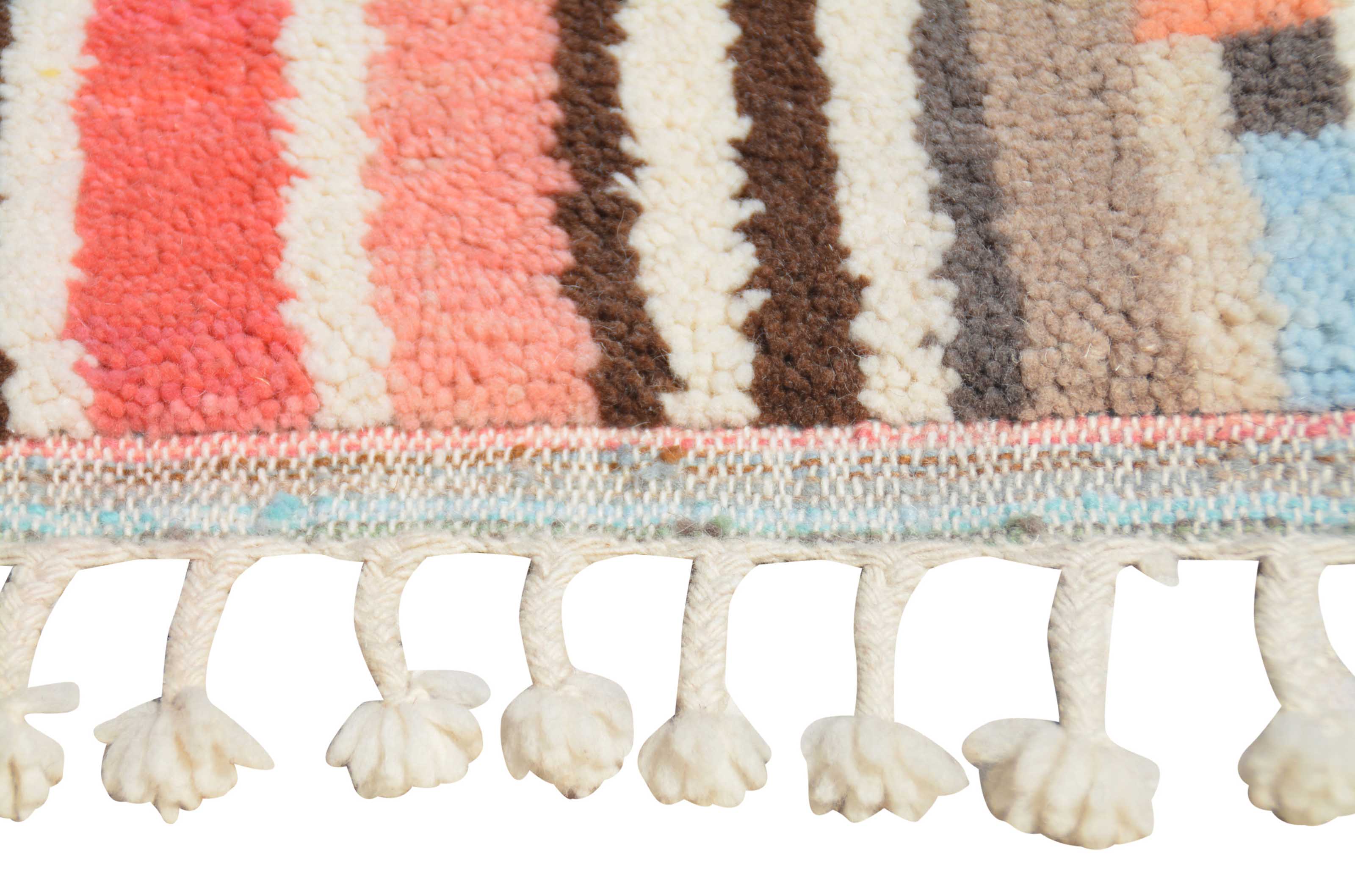 Vibrant Path (2'4" x 8'2") - Colorful Azilal Runner - Hand-Dyed Wool - Image 4